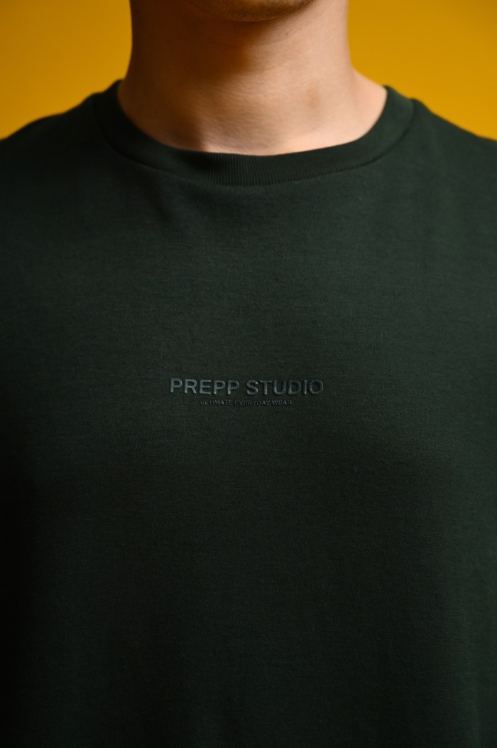 PTDK55-SIGNATURE OVERSIZED TEES FOREST GREEN