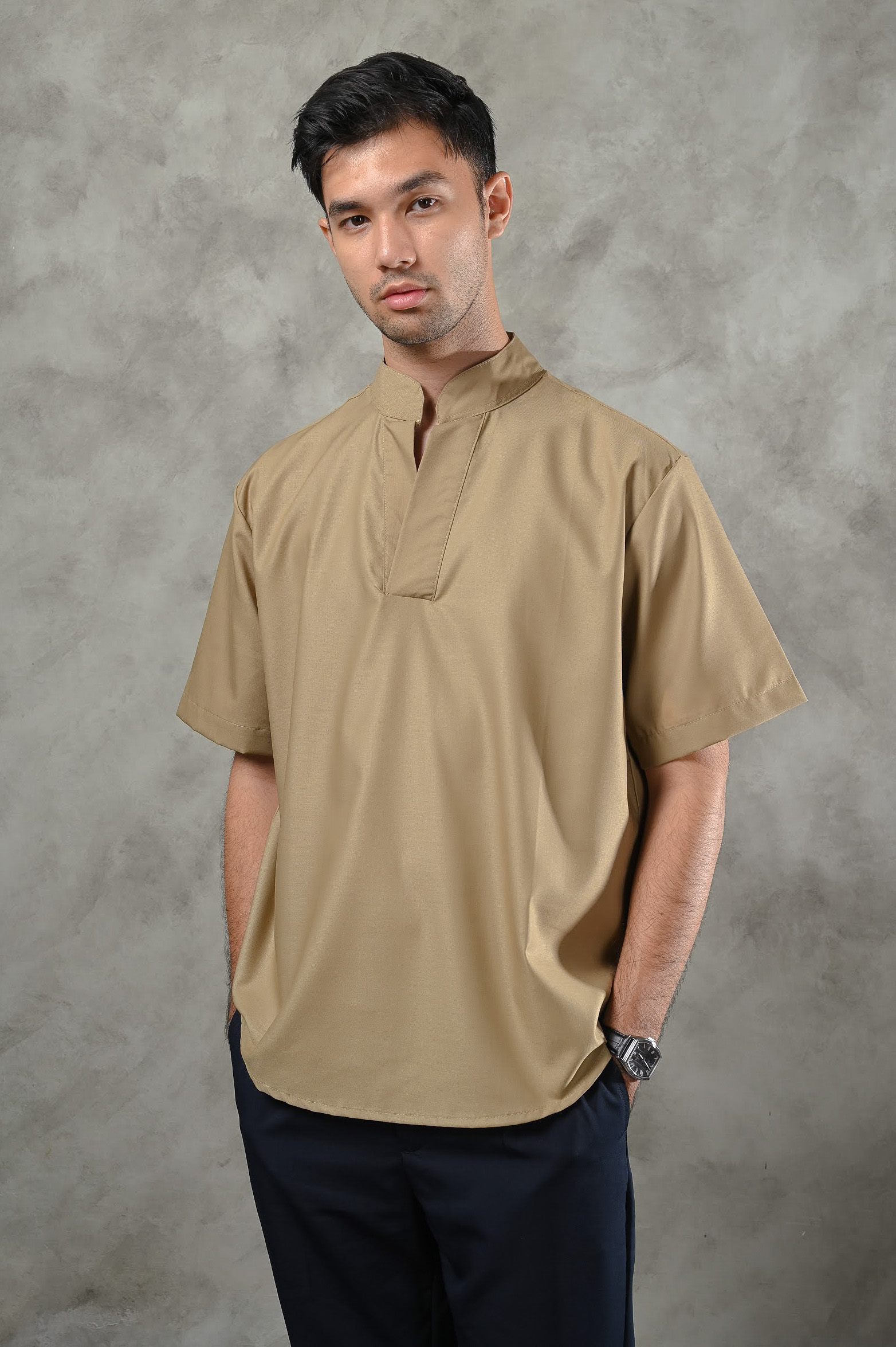 BERGAMO MODEST SHIRT KHAKI
