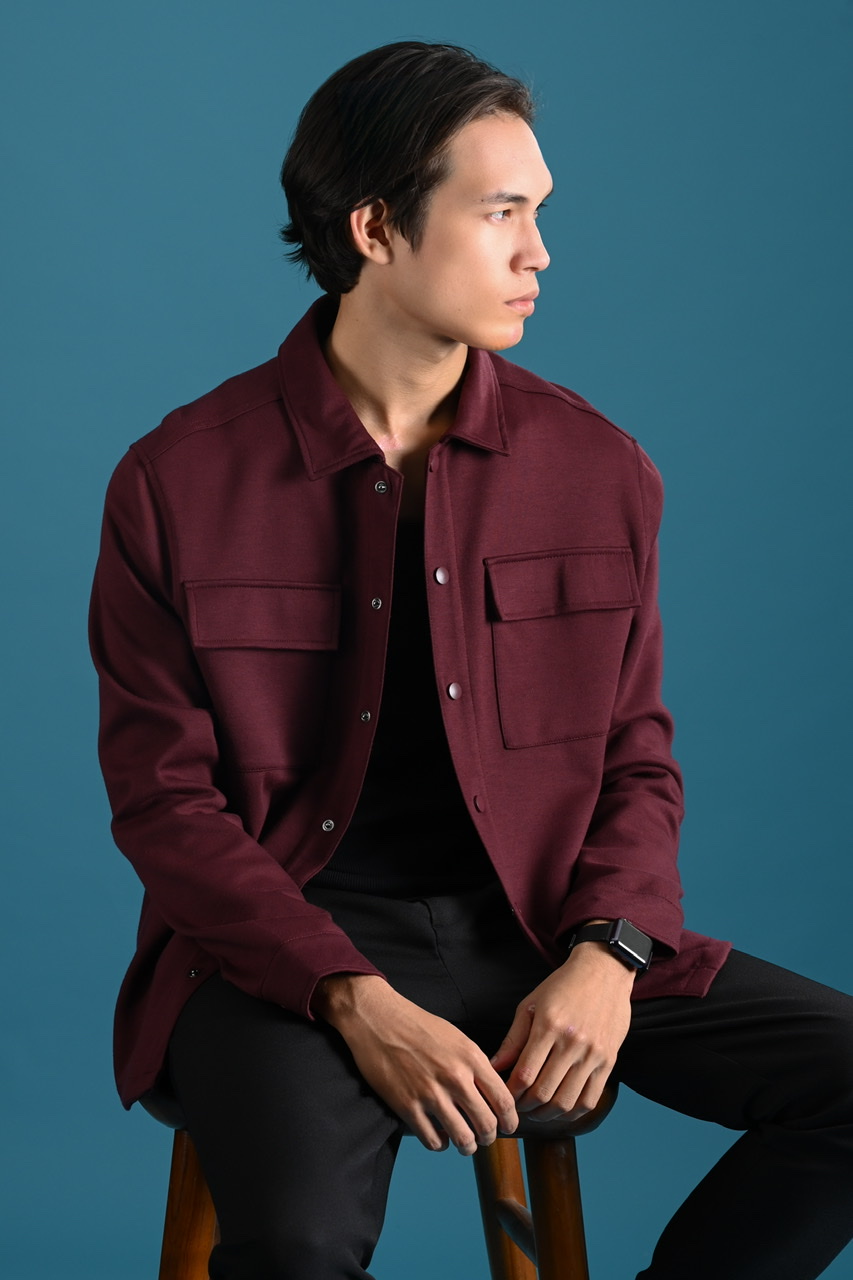 SHACKET JACKET MAROON