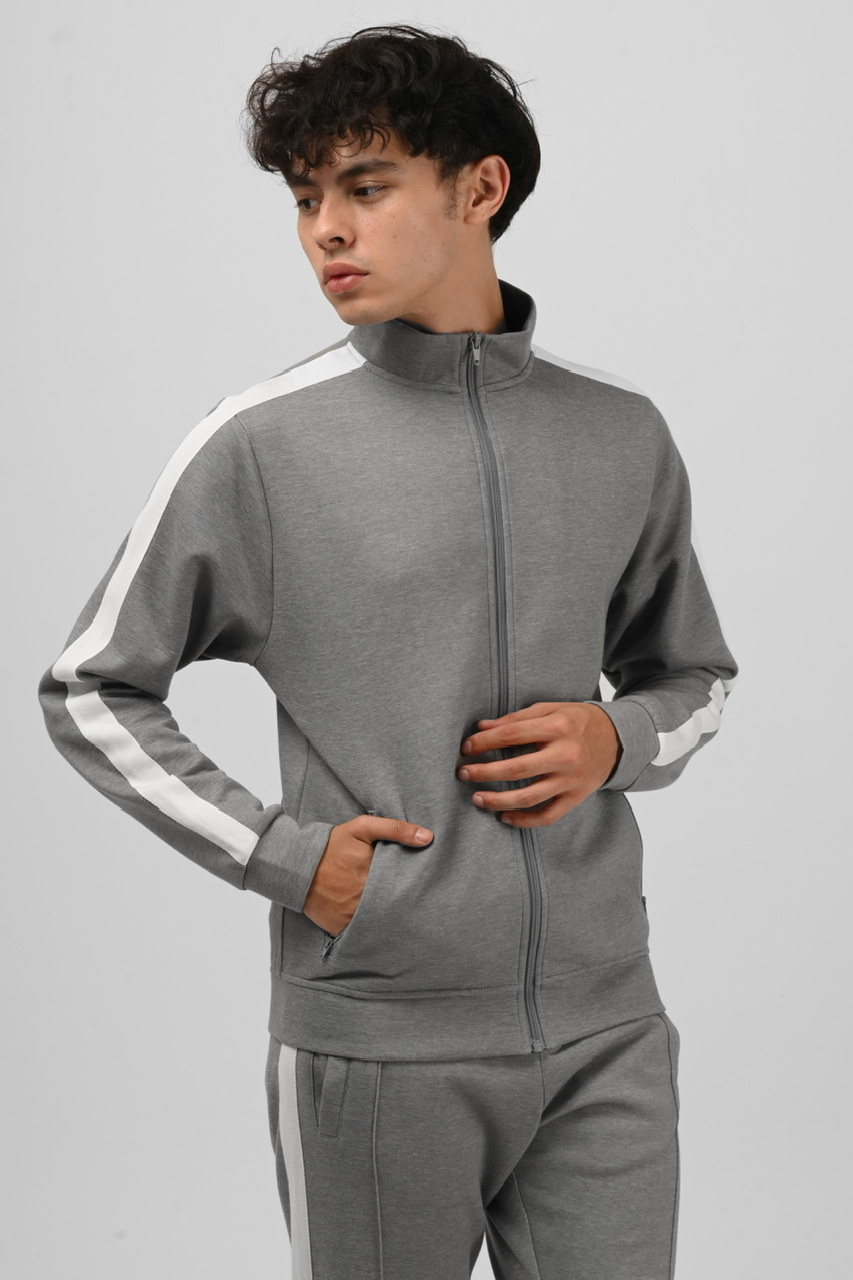 TWEED TRACKTOP GREY