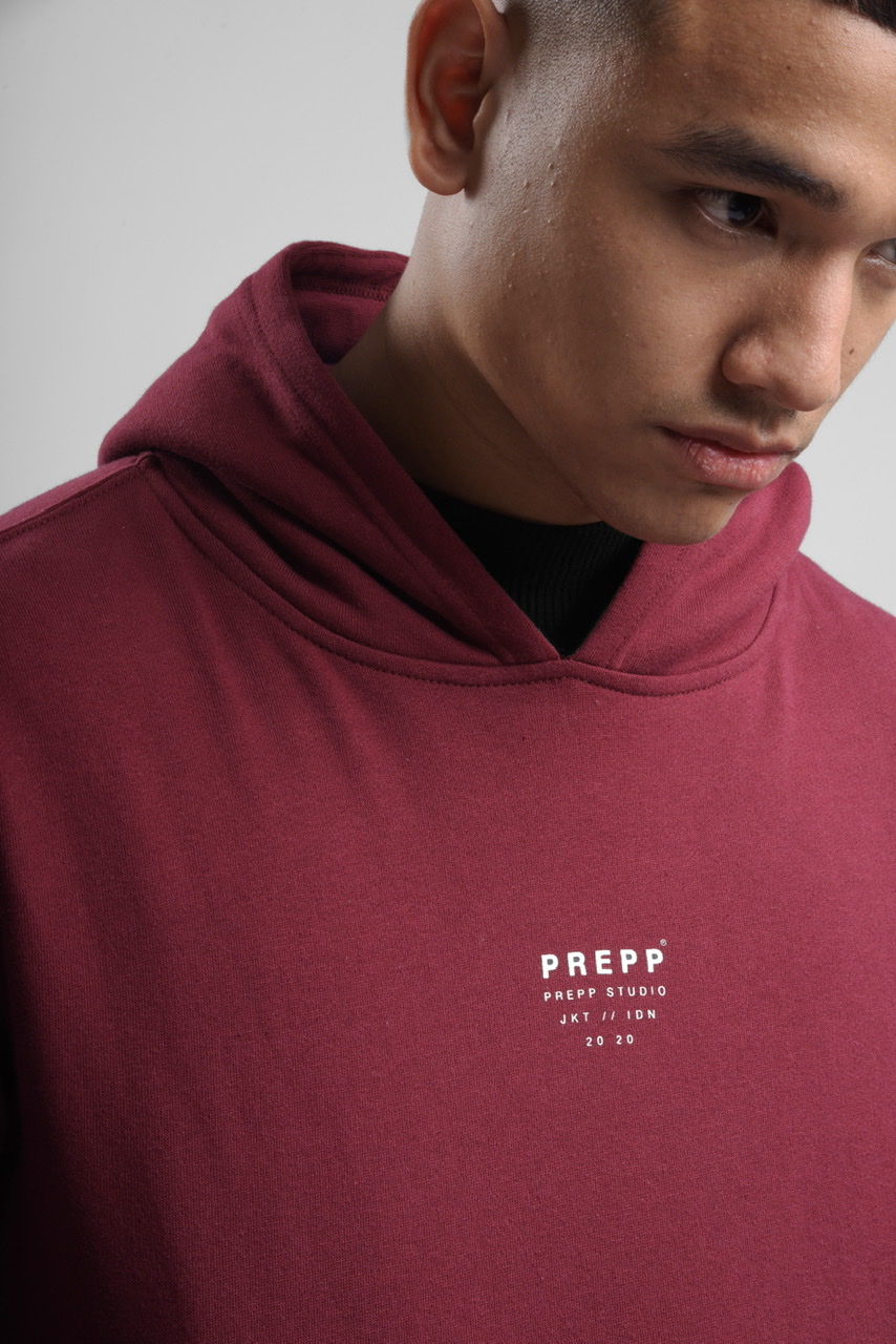 prepp signature hoodie maroon
