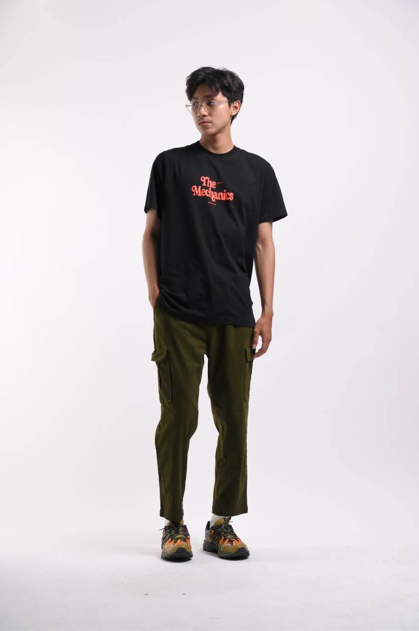 PTFF02-THE MECHANICS TEES BLACK