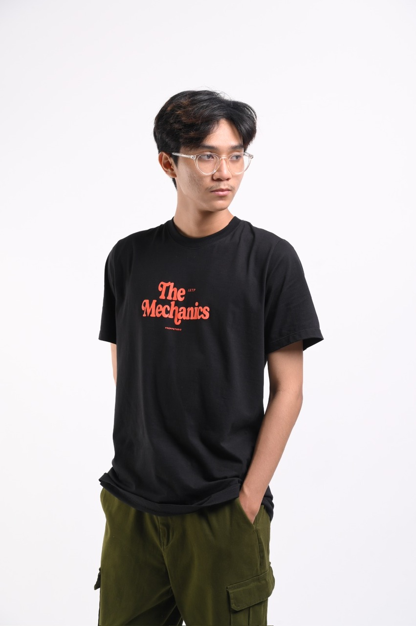 PTFF02-THE MECHANICS TEES BLACK