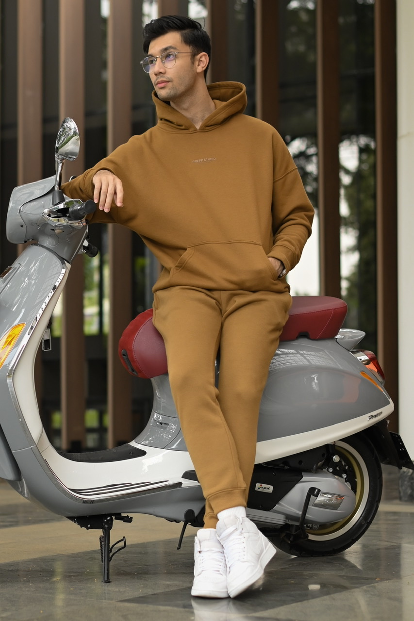 PREPP SIGNATURE HOODIE BROWN