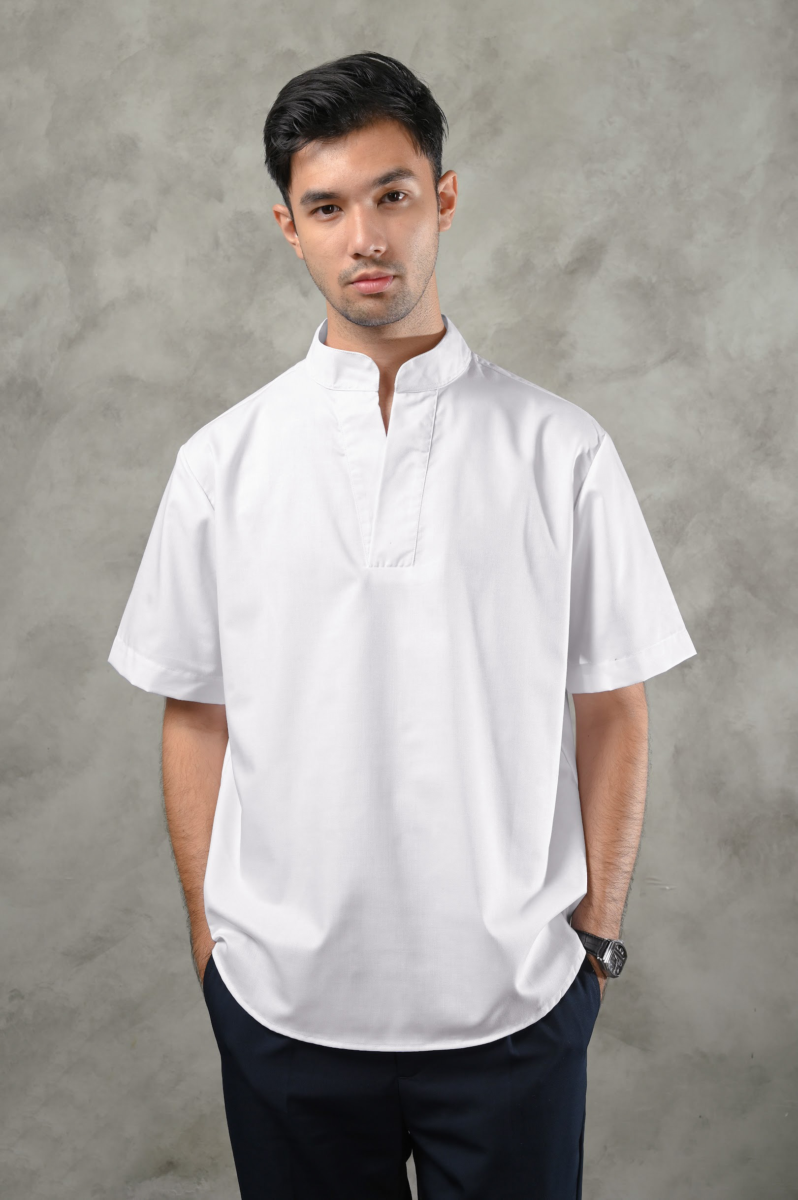 PSDG17-BERGAMO MODEST SHIRT WHITE