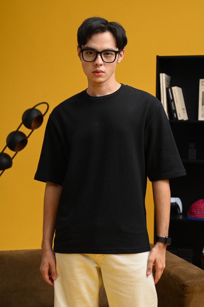 SIGNATURE OVERSIZED TEES BLACK