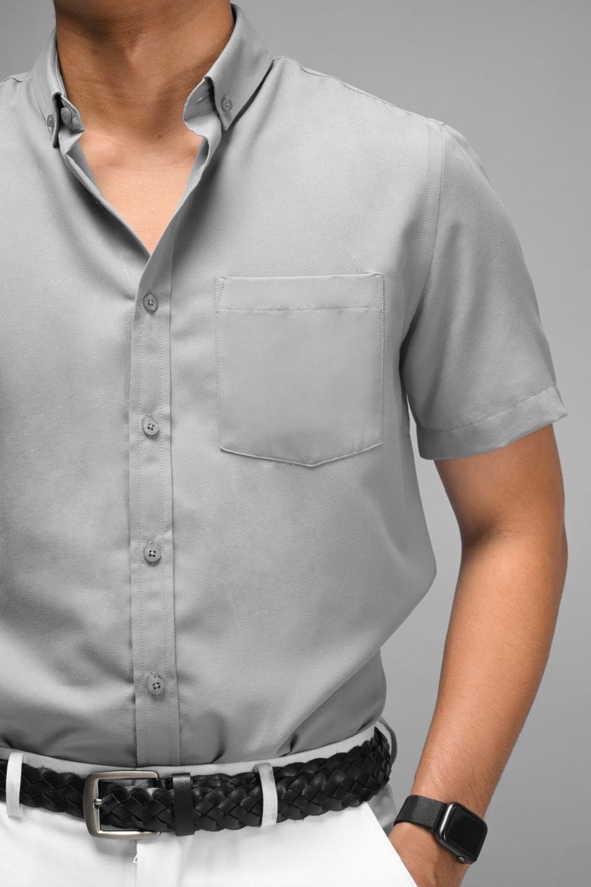 PALTON EXETRE SHORT SLEEVE SHIRT GREY