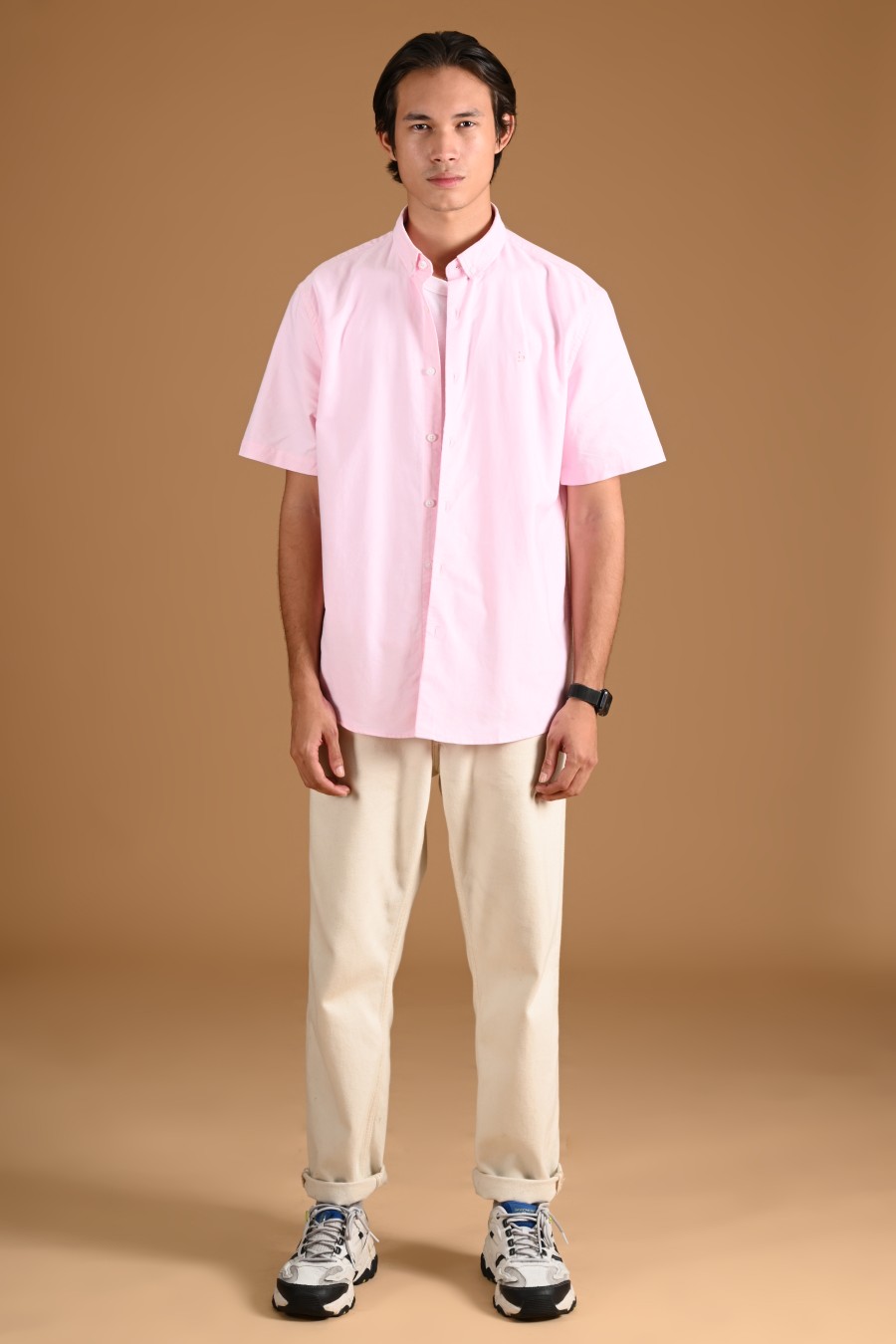 SIGNATURE OXFORD SHORT SLEEVE SHIRT PINK