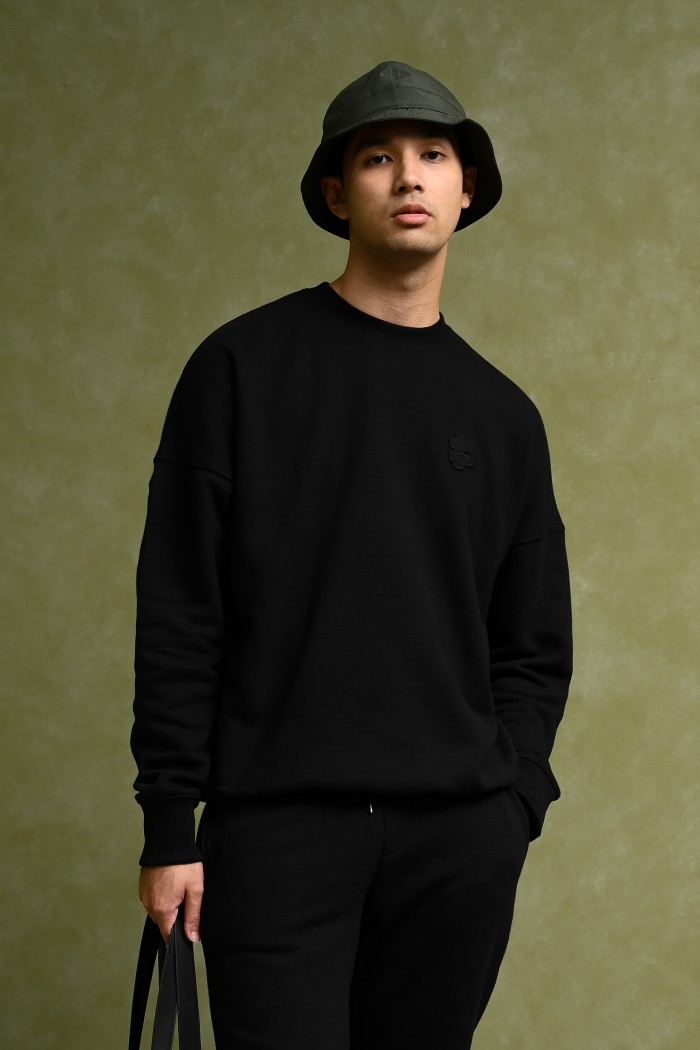 POCK02-PREPP SIGNATURE SWEATSHIRT BLACK