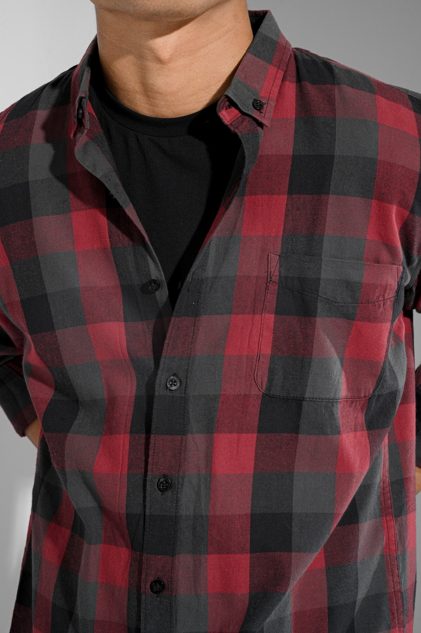 ULTIMATE FLANNEL DARK RED