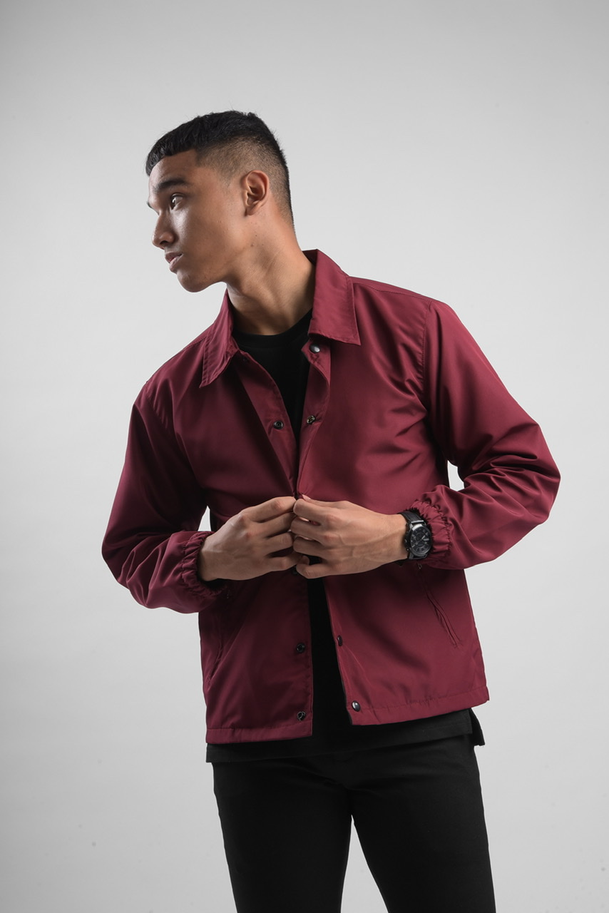 BRISTOL COACH JACKET IN MAROON