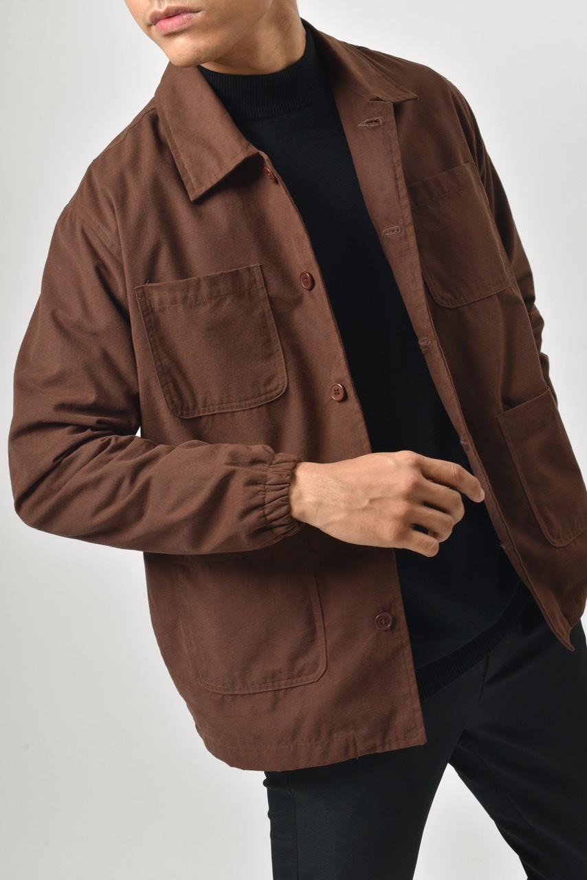STAMFORD JACKET DARK BROWN
