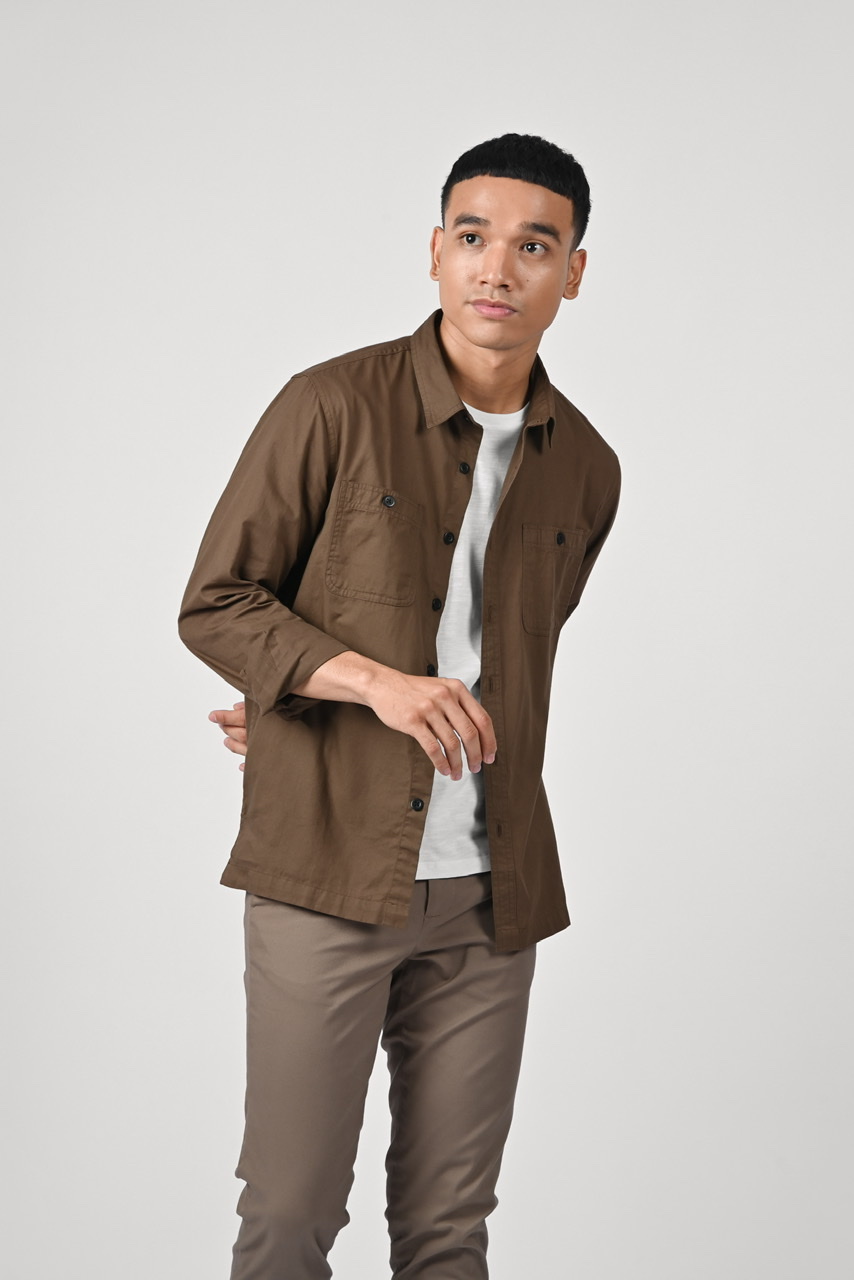 ULTIMATE WORKSHIRT DARK BROWN