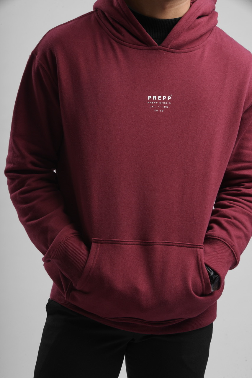 prepp signature hoodie maroon