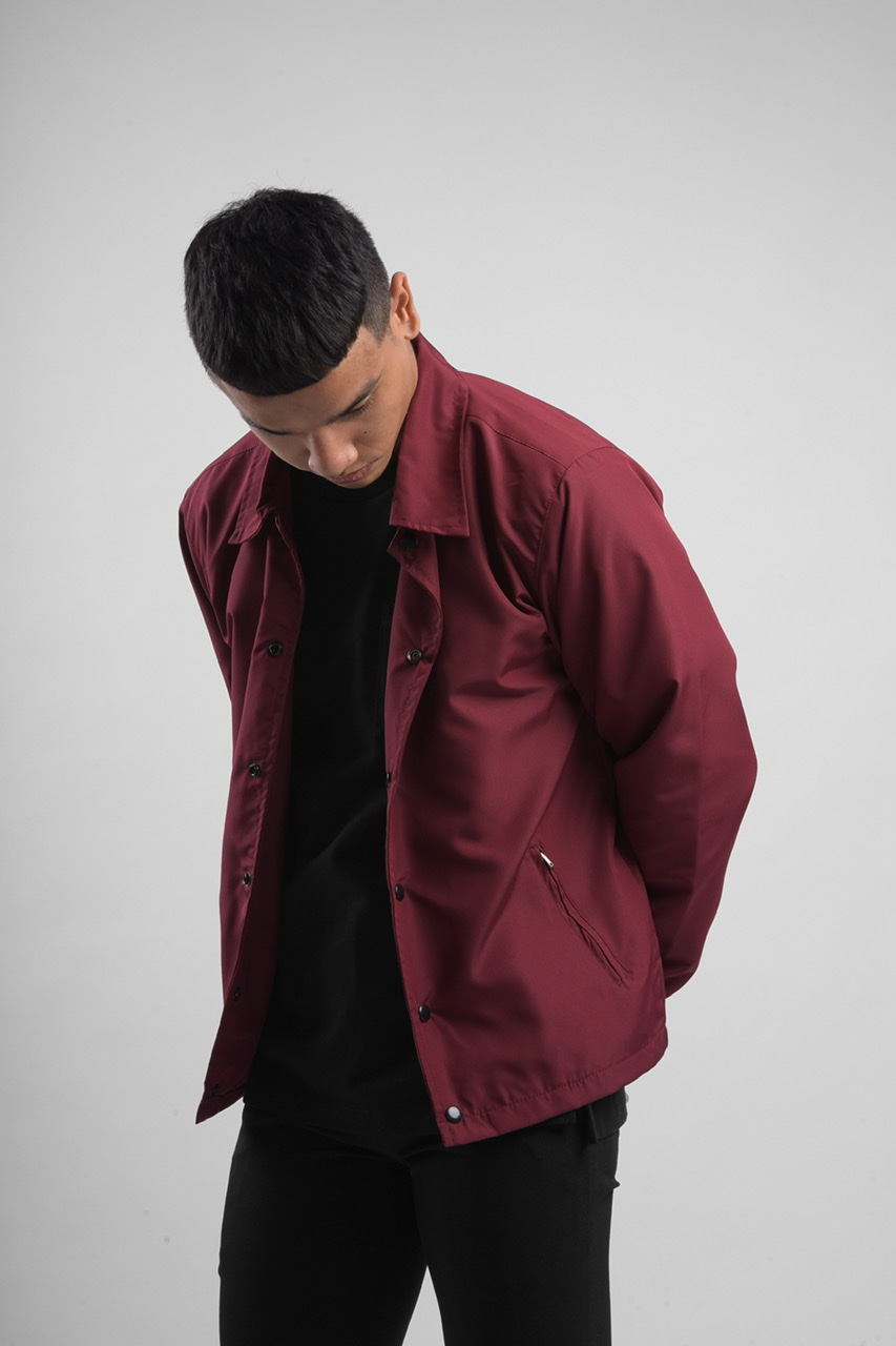 BRISTOL COACH JACKET IN MAROON