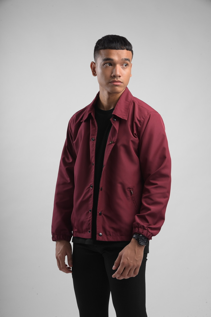 BRISTOL COACH JACKET IN MAROON