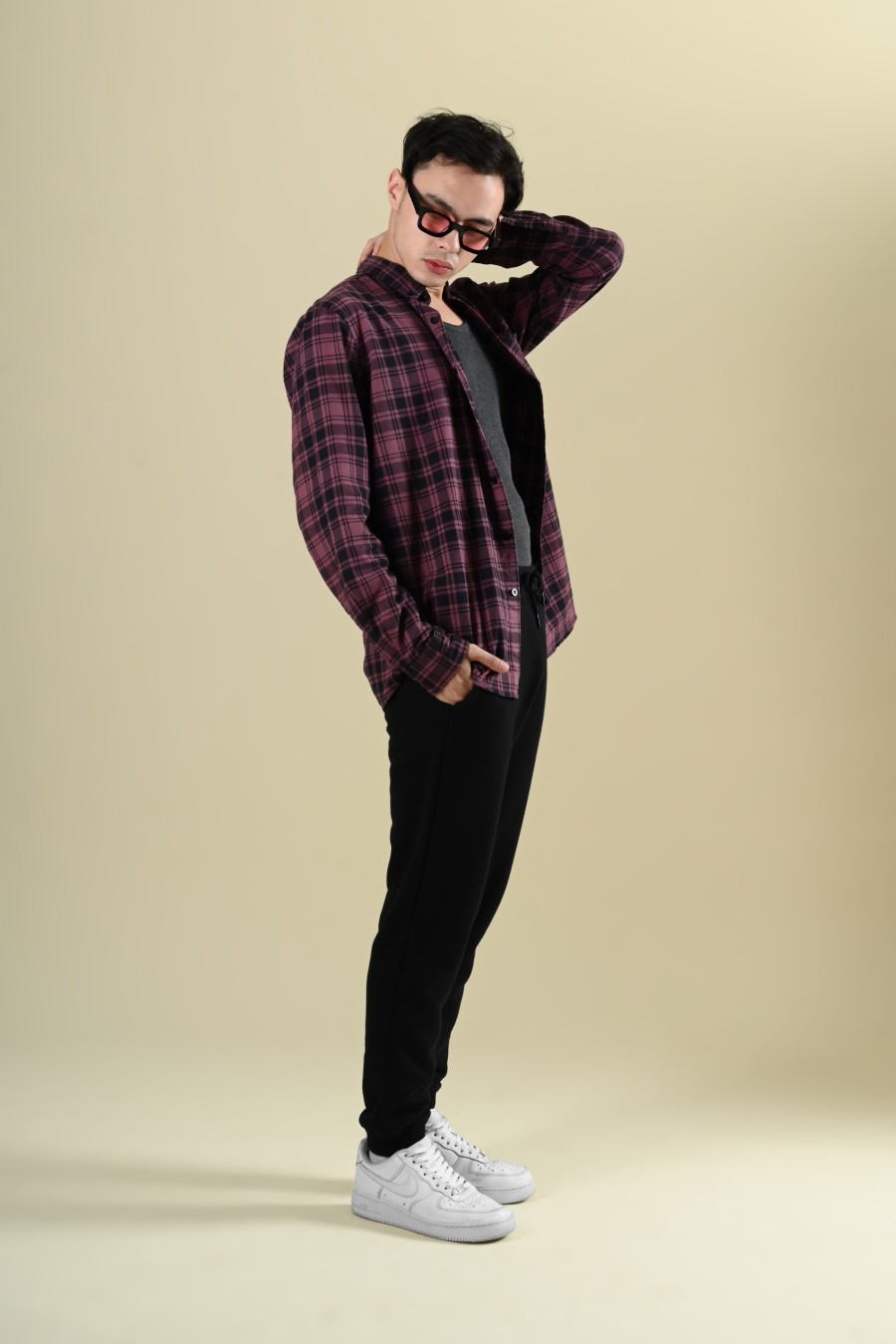 THE ULTIMATE SOLID FLANNEL MAROON