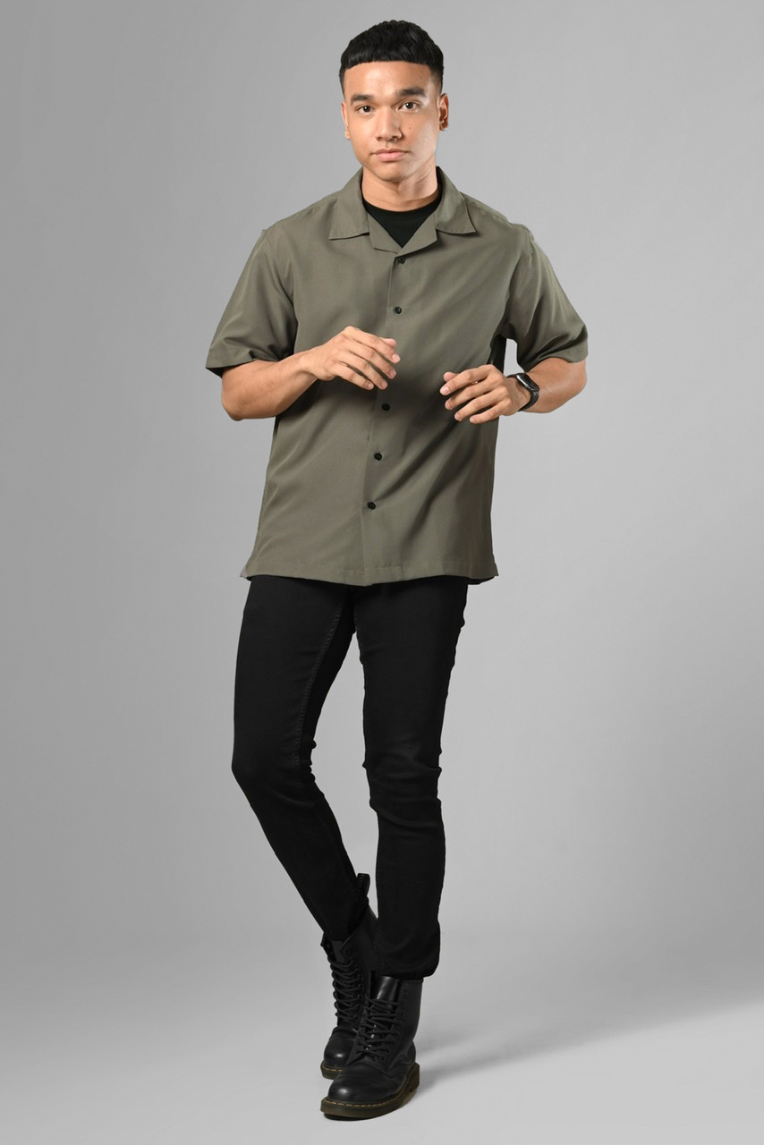 ULTIMATE CUBAN SHIRT CHARCOAL