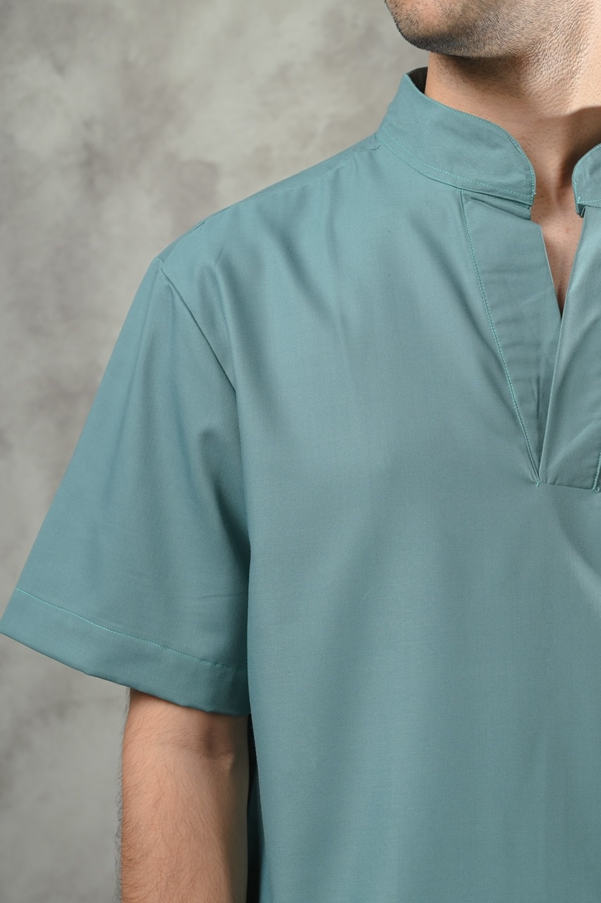 BERGAMO MODEST SHIRT OCEAN