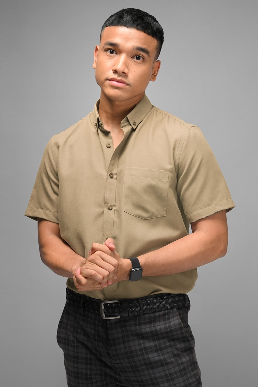 PALTON EXETRE SHORT SLEEVE SHIRT STONE