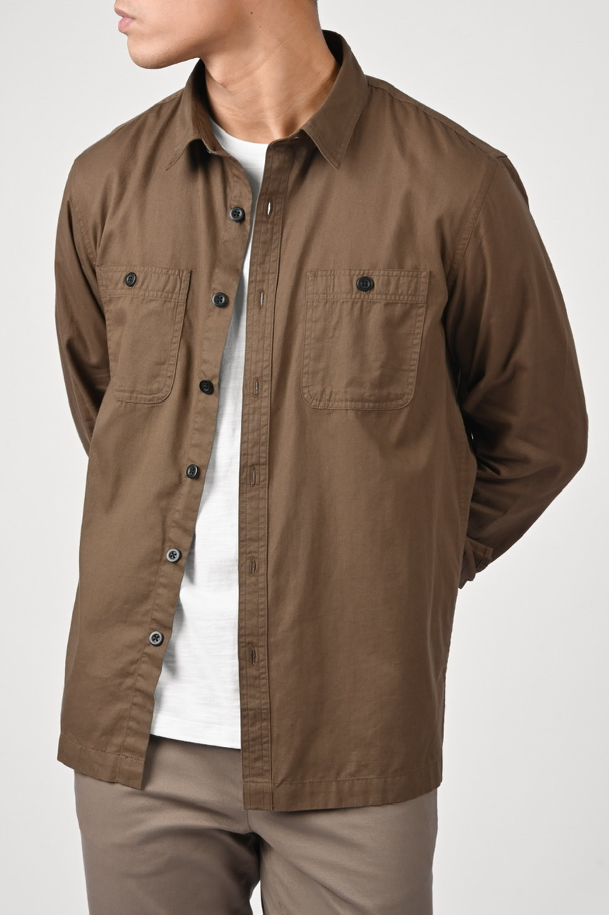 ULTIMATE WORKSHIRT DARK BROWN