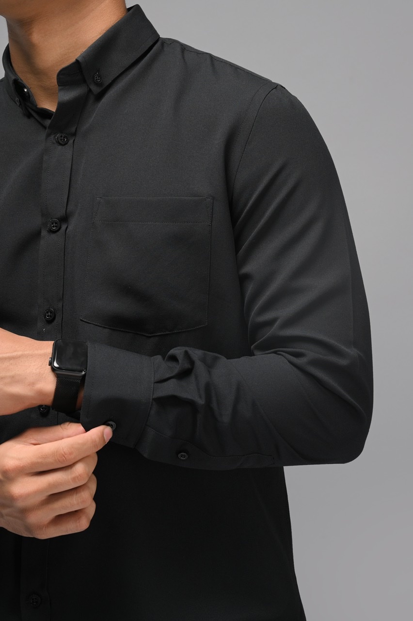 PALTON EXETRE LONG SLEEVE SHIRT BLACK