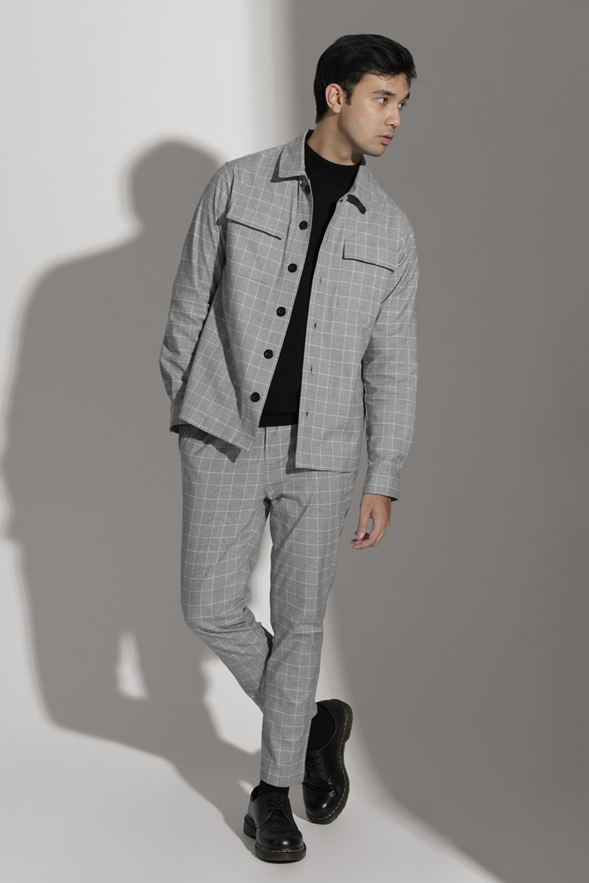 SCOTT TARTAN JACKET GREY