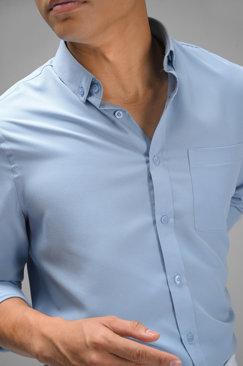 PALTON EXETRE LONG SLEEVE SHIRT FADED BLUE