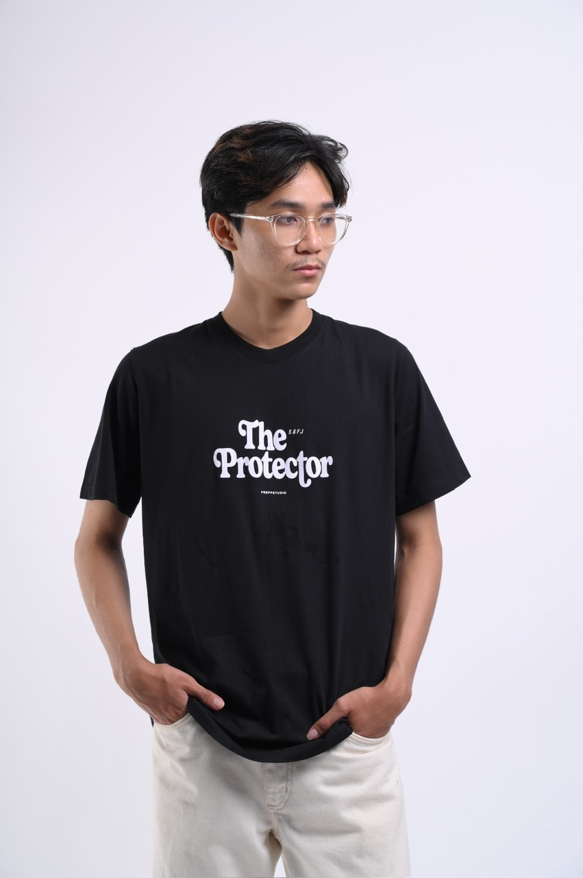 PTEY02-THE PROTECTOR TEES BLACK