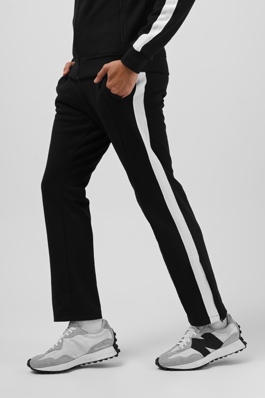 TWEED TRACKPANTS BLACK