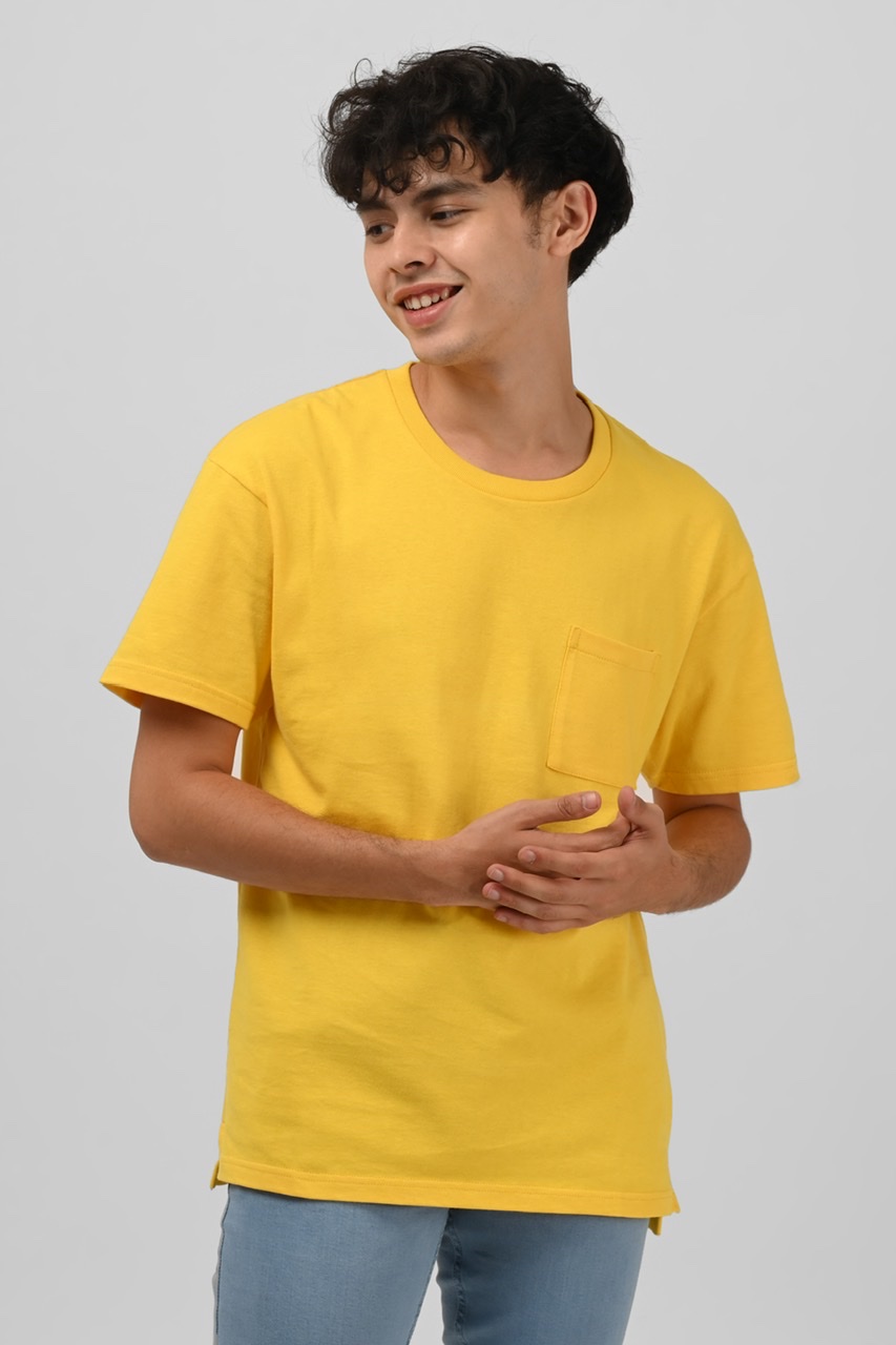YORK OVERSIZED TEES IN CANARY YELLOW