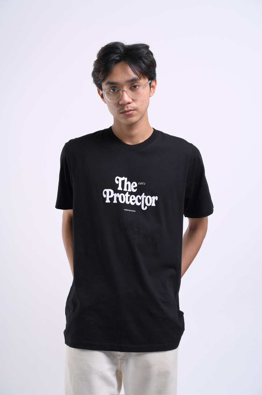 PTEY02-THE PROTECTOR TEES BLACK