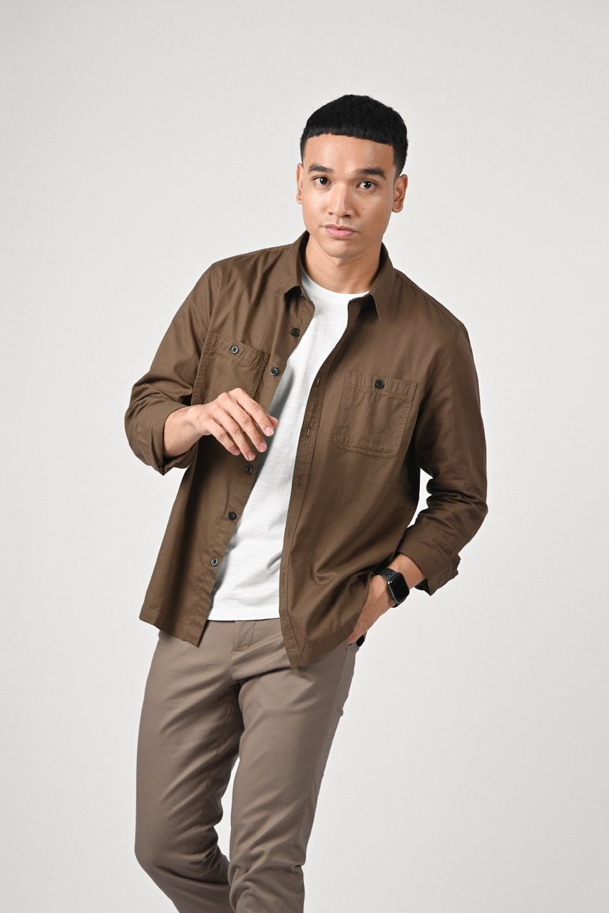 ULTIMATE WORKSHIRT DARK BROWN
