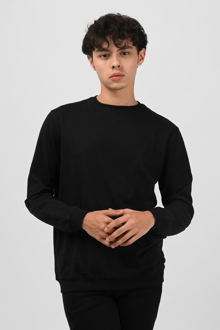 LEEDS SWEATSHIRT IN BLACK