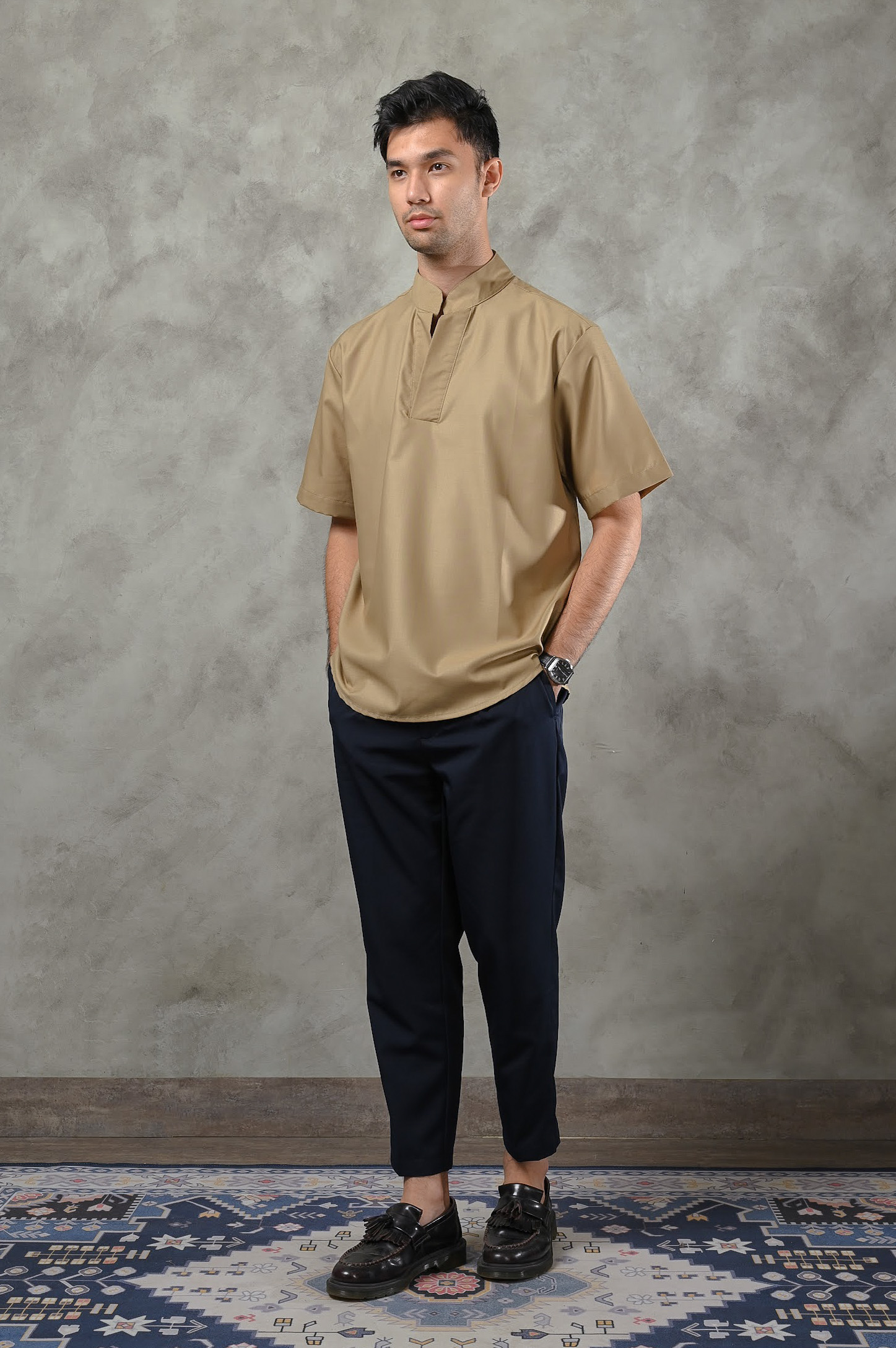 BERGAMO MODEST SHIRT KHAKI