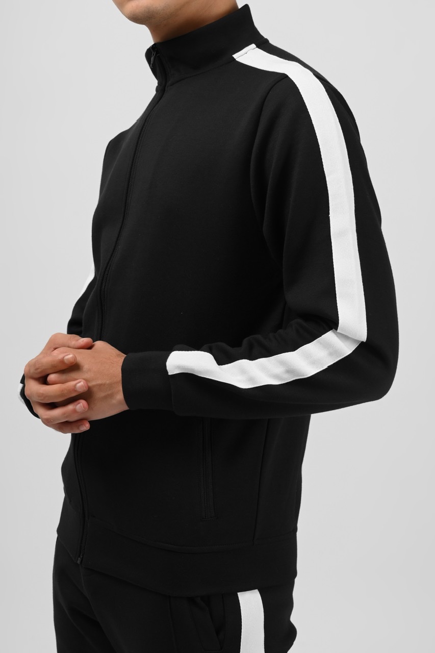 TWEED TRACKTOP BLACK