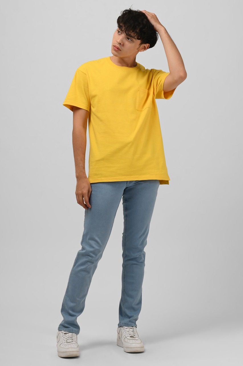YORK OVERSIZED TEES IN CANARY YELLOW