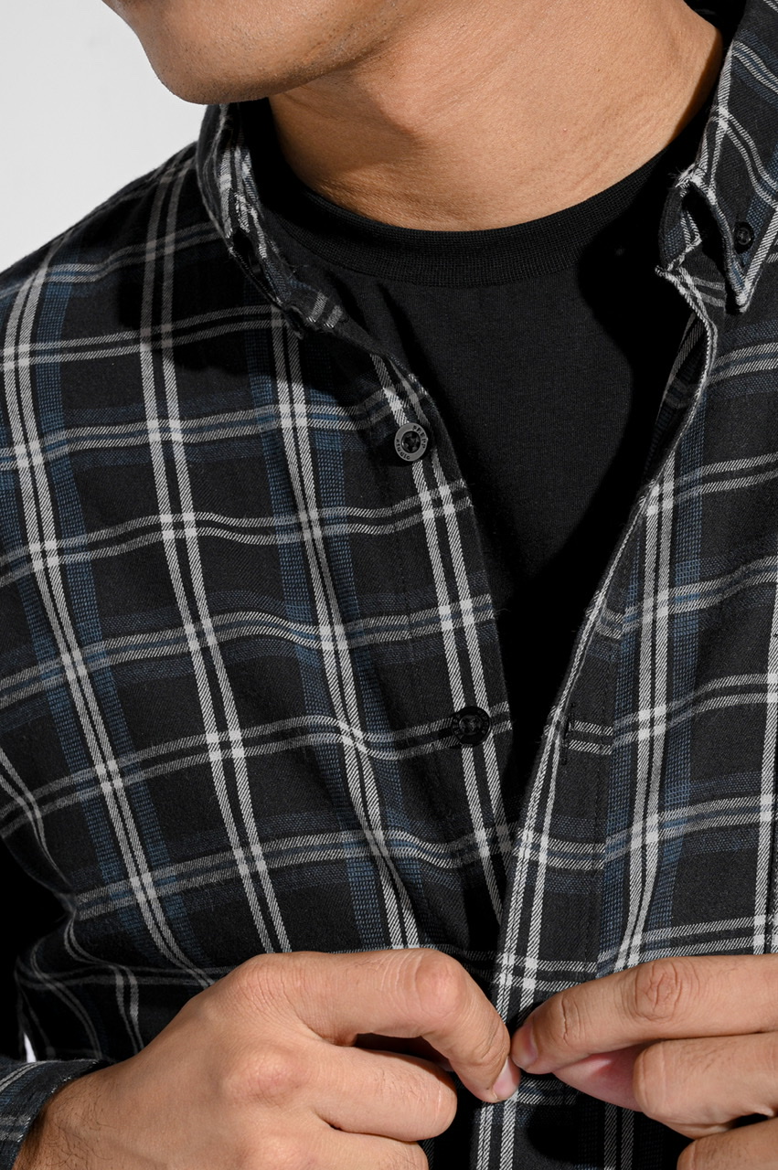PSBE30-ULTIMATE FLANNEL BLUE BLACK
