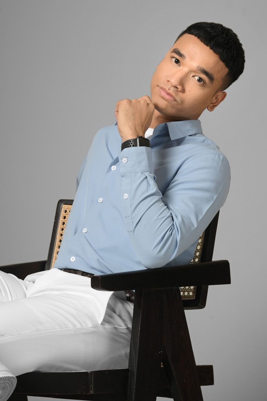 GANGNAM LONG SLEEVE SHIRT FADED BLUE