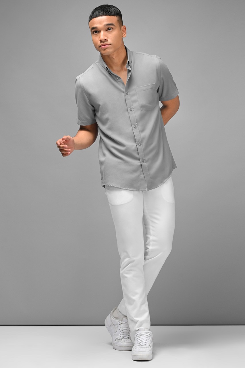PALTON EXETRE SHORT SLEEVE SHIRT GREY