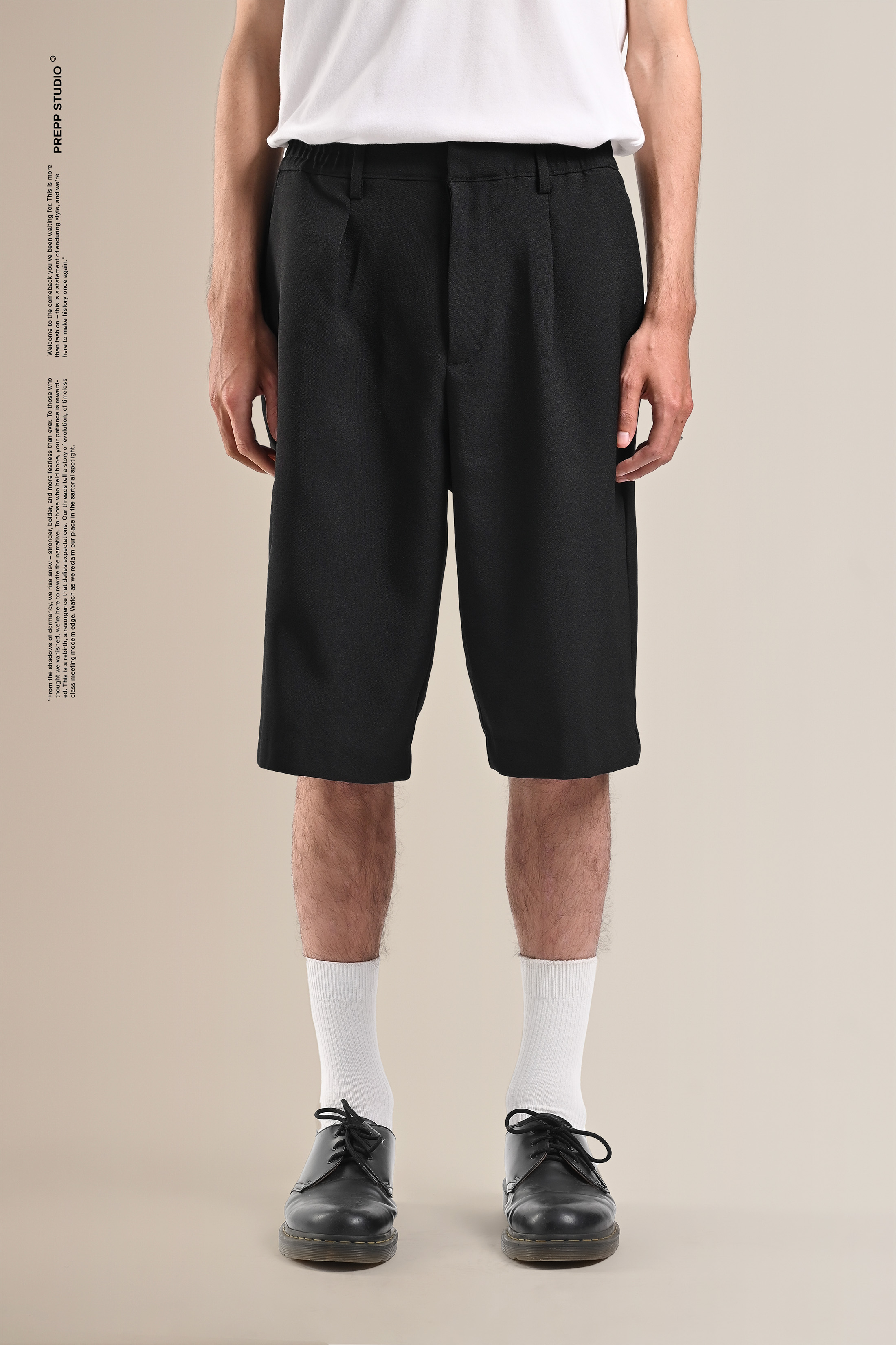 PPFY02-STRIDE SHORT PANTS BLACK