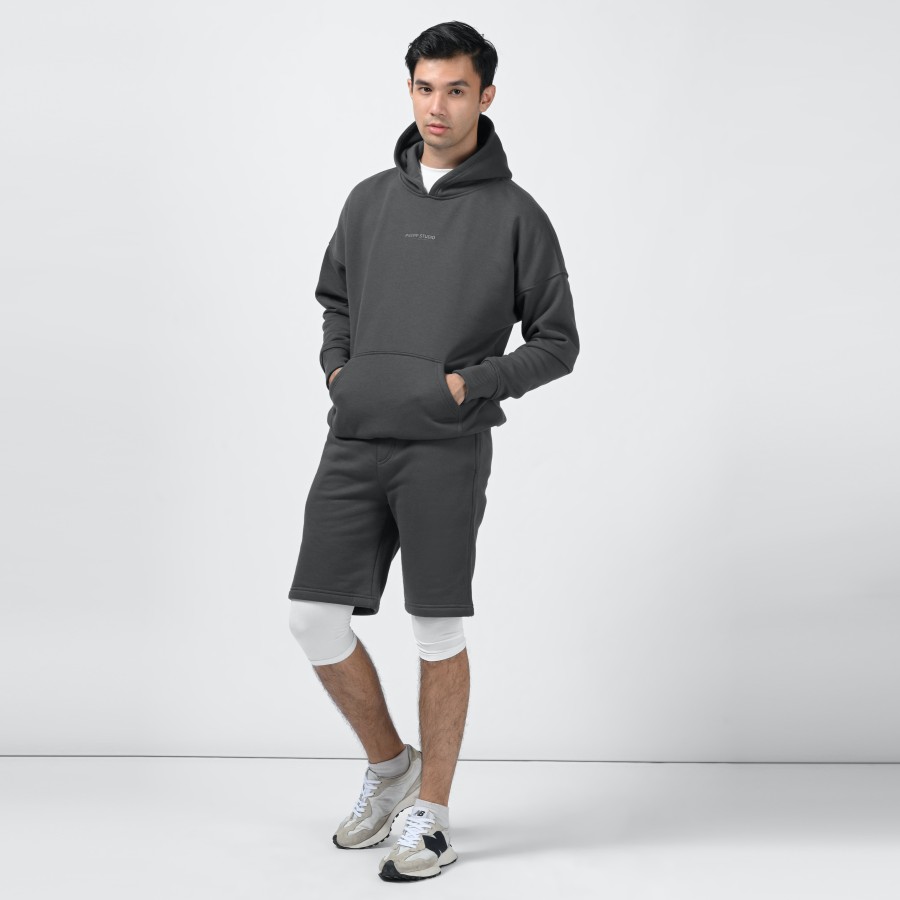 PREPP SIGNATURE SHORT PANTS CHARCOAL LAMA