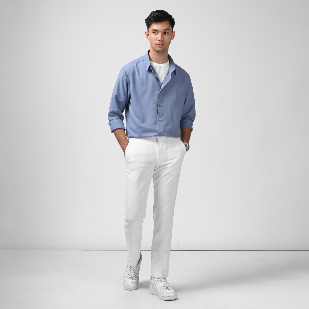 PSBI63-GANGNAM LONG SLEEVE SHIRT FLINSTONE