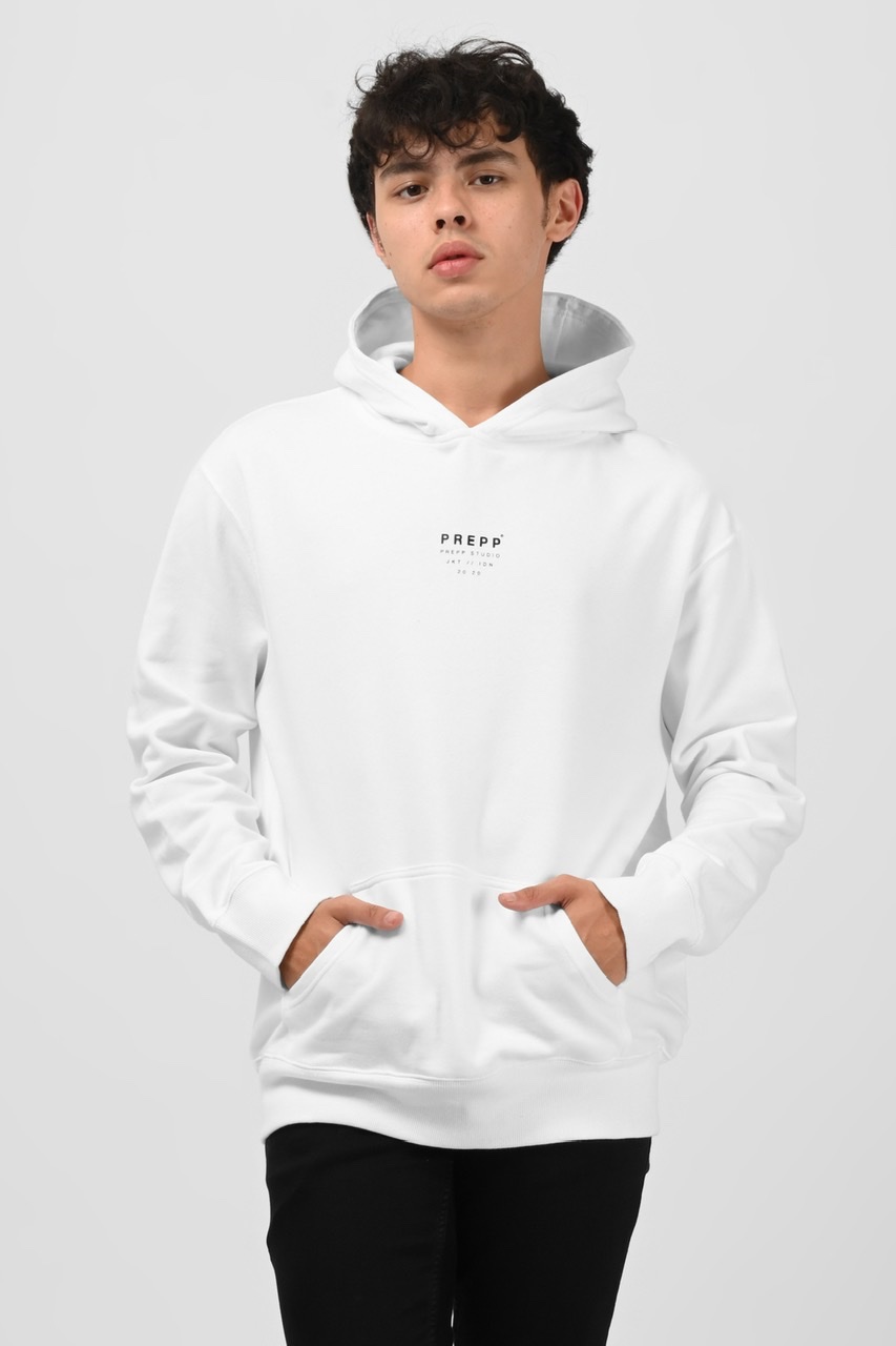 prepp signature hoodie in white