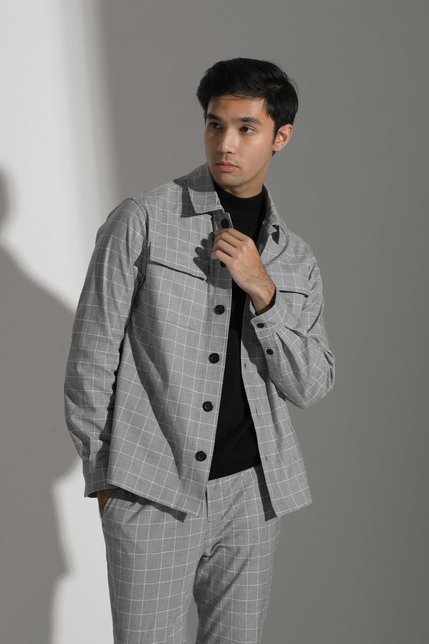 SCOTT TARTAN JACKET GREY