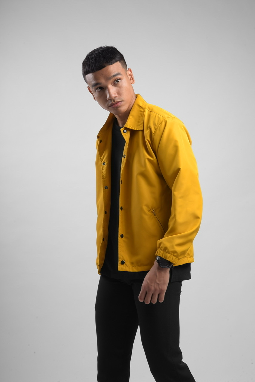 POAC15-BRISTOL COACH JACKET IN MUSTARD
