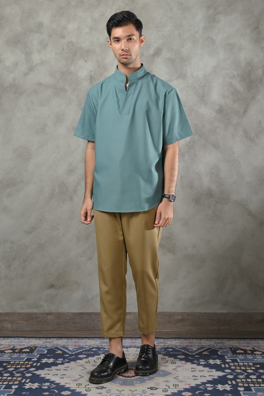 BERGAMO MODEST SHIRT OCEAN