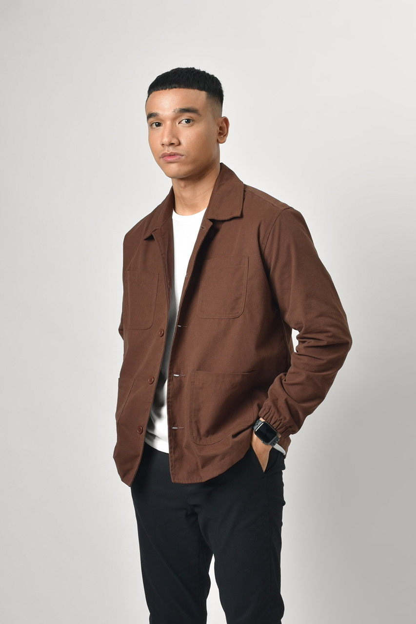 STAMFORD JACKET DARK BROWN