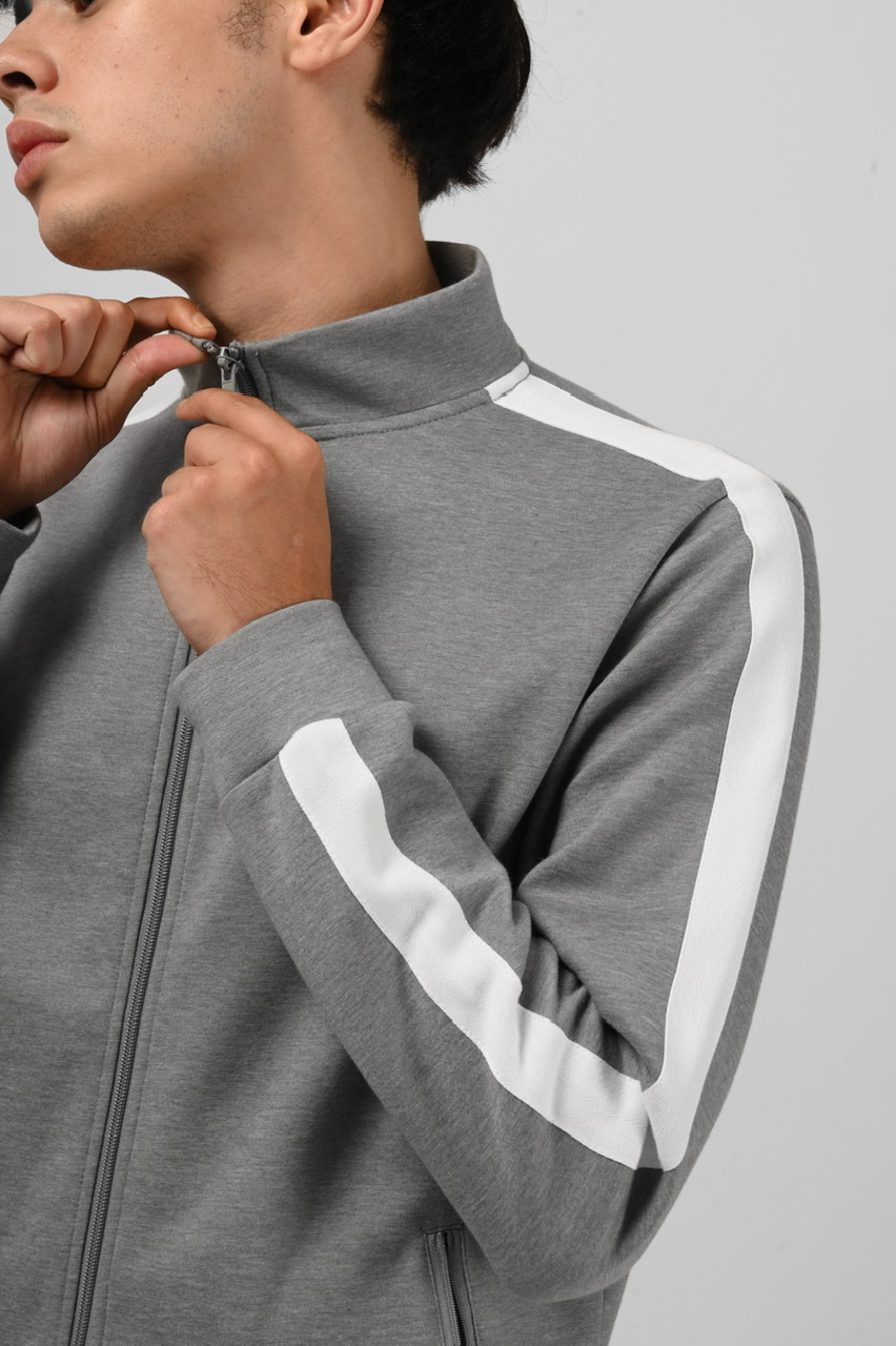 TWEED TRACKTOP GREY