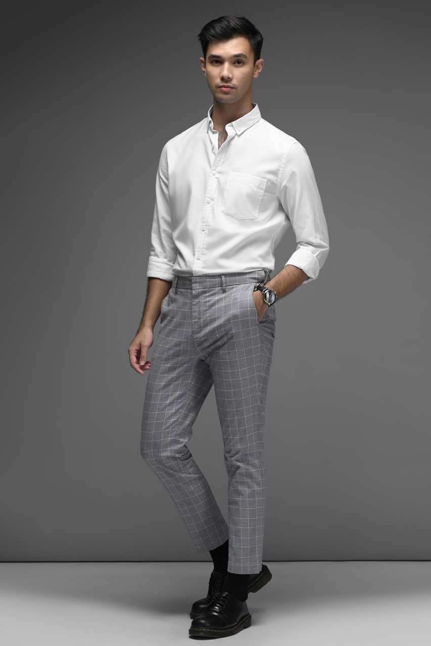 EXETER WHITE BUTTON LONG SLEEVE SHIRT WHITE